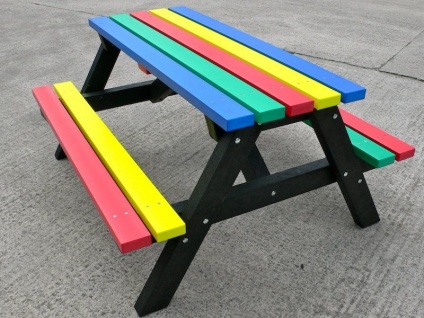 Multicoloured Picnic Table | Furniture Range | Recycled Plastic